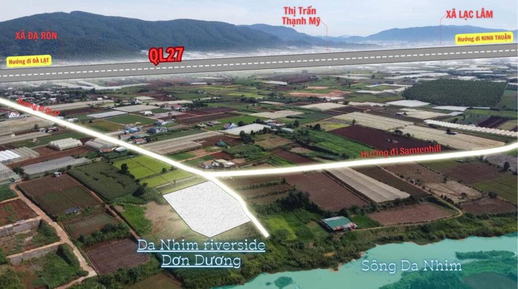 Bán đất giáp sông Đơn Dương